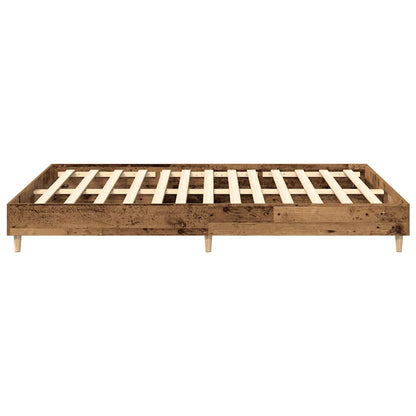 Bedframe zonder matras 140x200 cm spaanplaat bewerkt hout