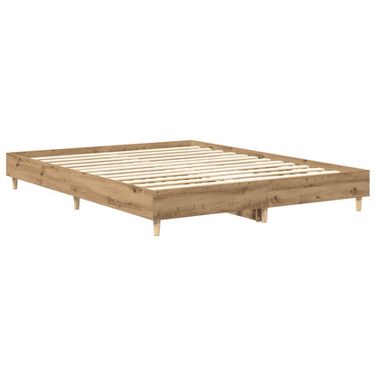 Bedframe zonder matras 140x200 cm spaanplaat artisanaal eiken