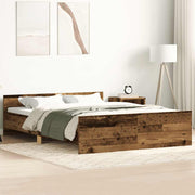 Bedframe 200x200 cm bewerkt hout