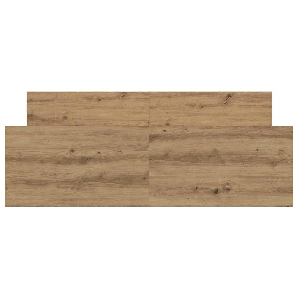 Bedframe zonder matras spaanplaat artisanaal eikenkleurig