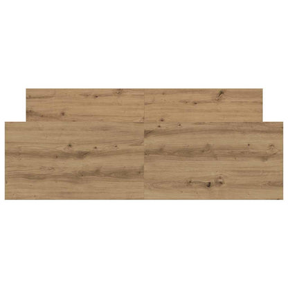 Bedframe zonder matras spaanplaat artisanaal eikenkleurig