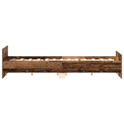 Bedframe Zonder Matras Bewerkt Hout Oud Hout 160 x 200 cm