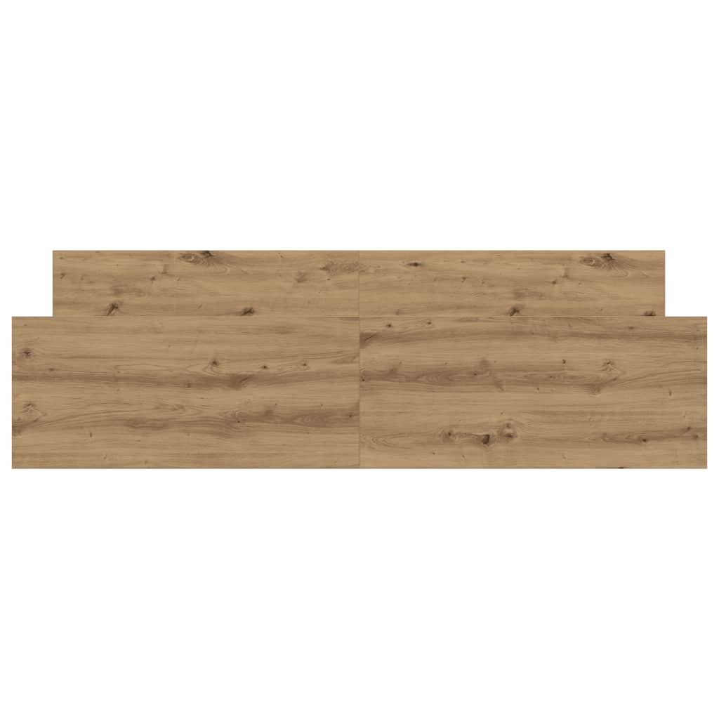 Bedframe zonder matras spaanplaat artisanaal eikenkleurig