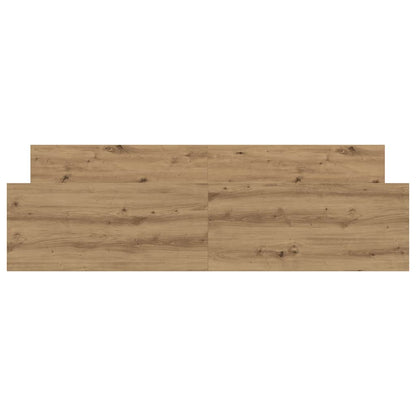 Bedframe zonder matras spaanplaat artisanaal eikenkleurig