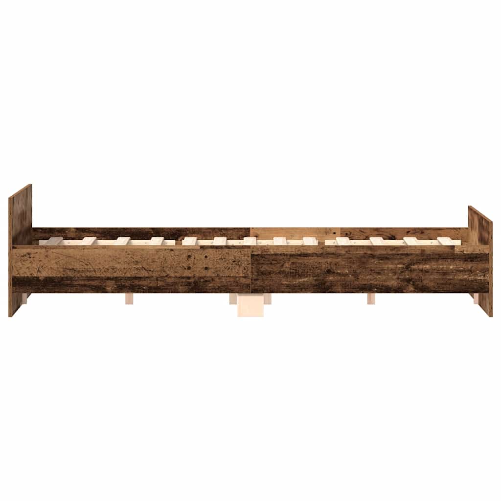 Bedframe Zonder Matras Bewerkt Hout Oud Hout 180 x 200 cm