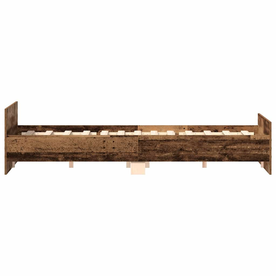 Bedframe Zonder Matras Bewerkt Hout Oud Hout 180 x 200 cm