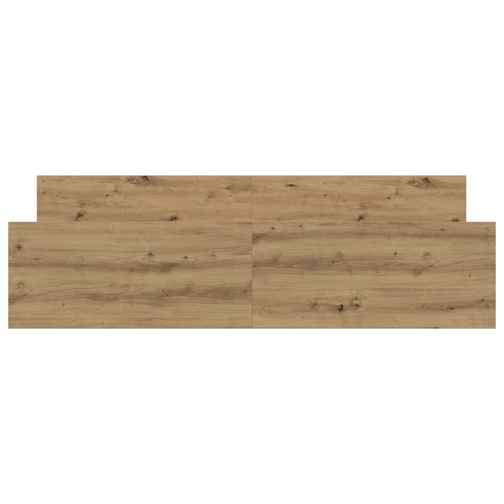 Bedframe zonder matras spaanplaat artisanaal eikenkleurig