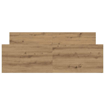 Bedframe zonder matras spaanplaat artisanaal eikenkleurig