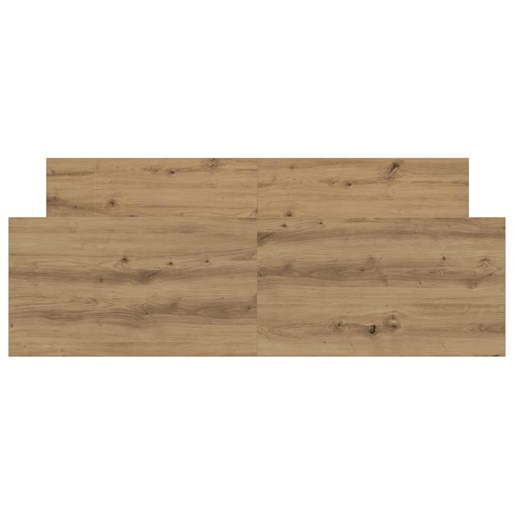Bedframe zonder matras spaanplaat artisanaal eikenkleurig