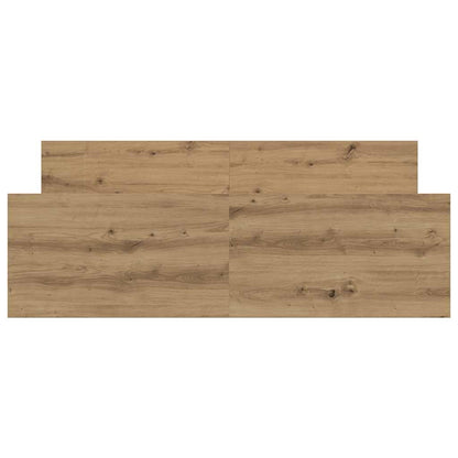 Bedframe zonder matras spaanplaat artisanaal eikenkleurig