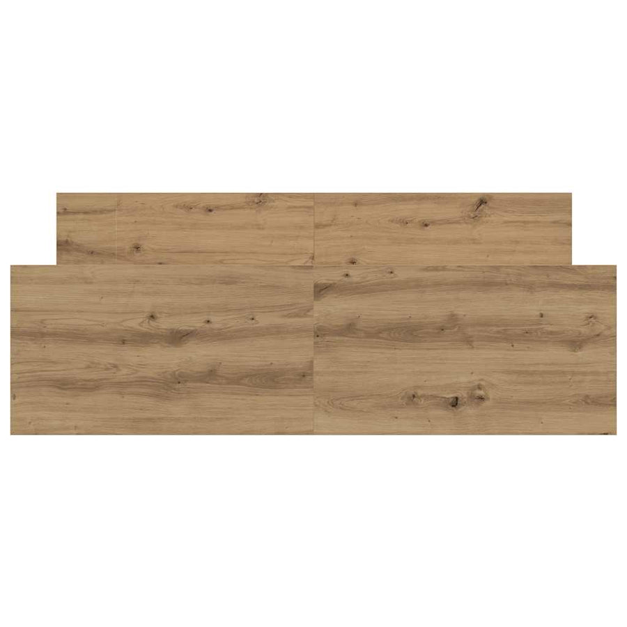 Bedframe zonder matras spaanplaat artisanaal eikenkleurig