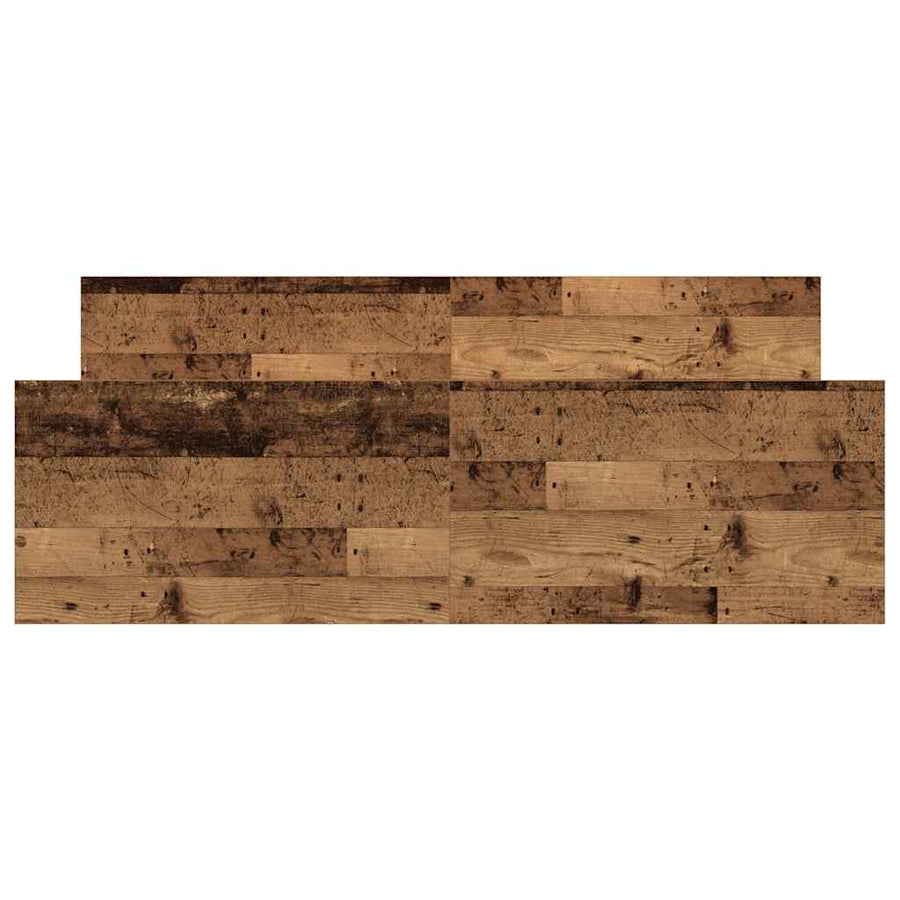 Bedframe zonder matras bewerkt 135x190 cm bewerkt hout oud