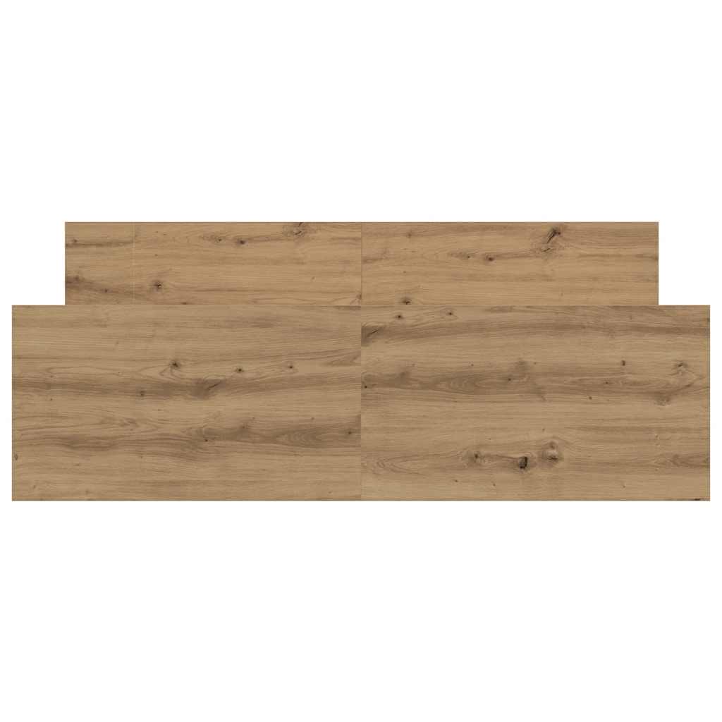 Bedframe zonder matras spaanplaat artisanaal eikenkleurig