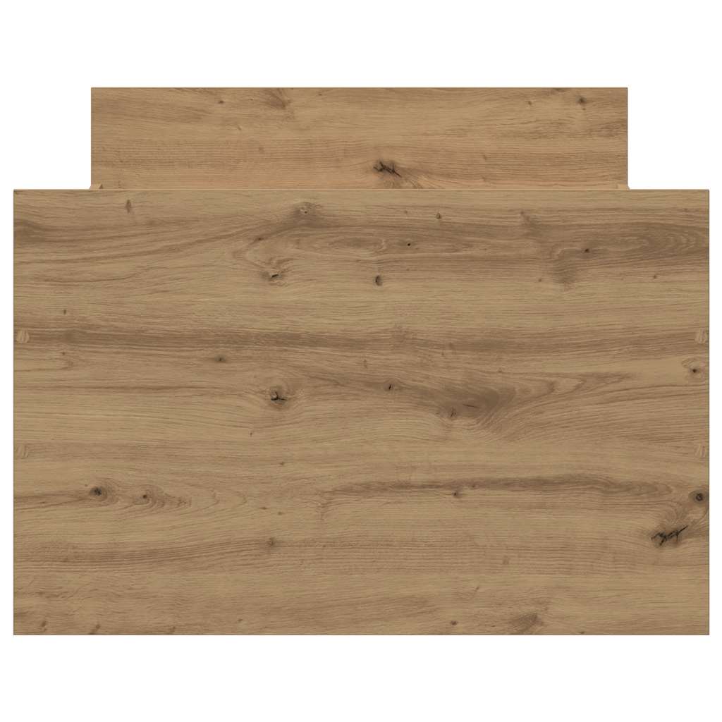 Bedframe zonder matras spaanplaat artisanaal eikenkleurig