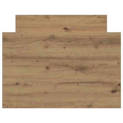 Bedframe zonder matras spaanplaat artisanaal eikenkleurig