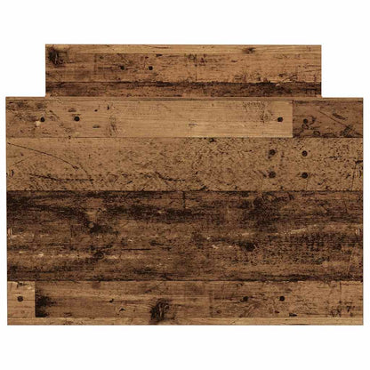 Bedframe zonder matras bewerkt 90x200 cm bewerkt hout oud