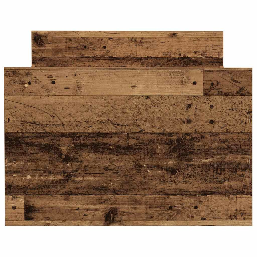 Bedframe zonder matras bewerkt 90x200 cm bewerkt hout oud