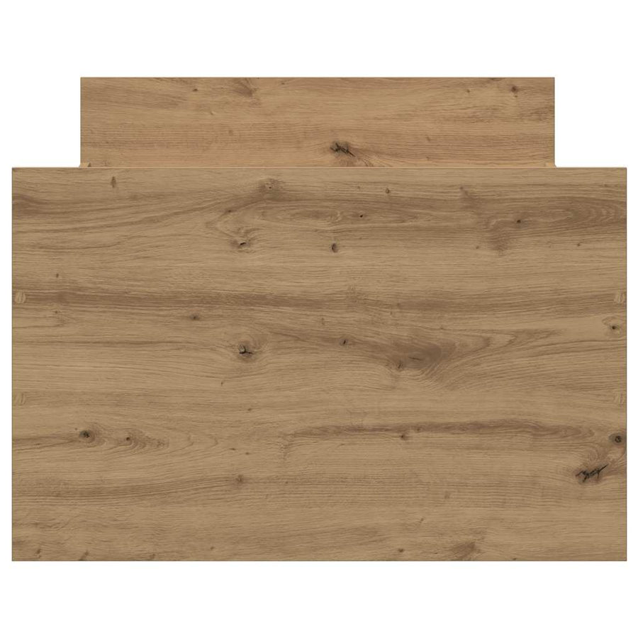 Bedframe zonder matras spaanplaat artisanaal eikenkleurig