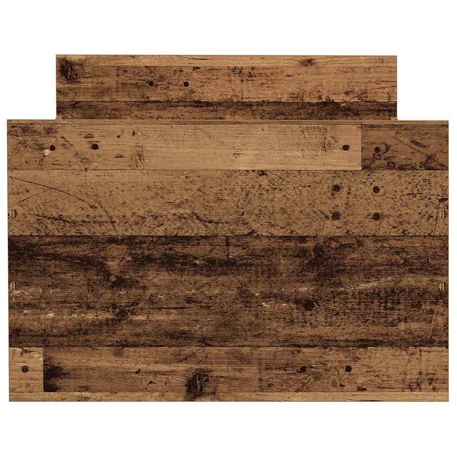 Bedframe zonder matras bewerkt 90x190 cm bewerkt hout oud