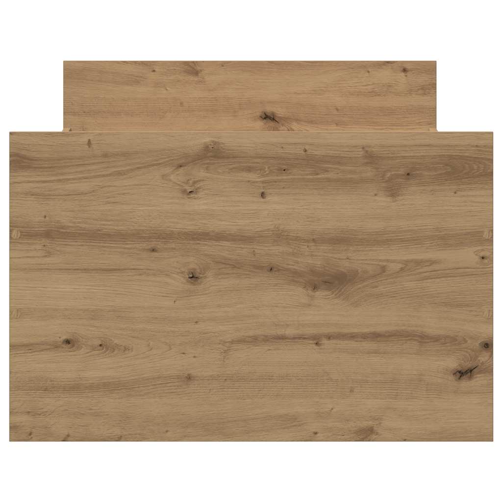Bedframe zonder matras spaanplaat artisanaal eikenkleurig
