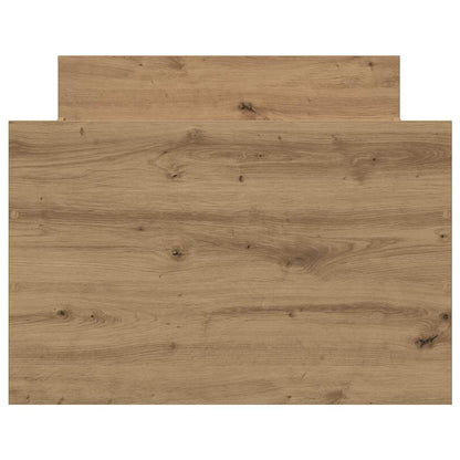 Bedframe zonder matras spaanplaat artisanaal eikenkleurig