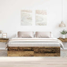Bedframe 180x200 cm bewerkt hout