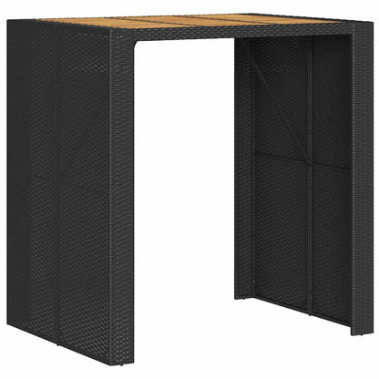 3-Delige Tuinbarset Zonder Kussens Poly Rattan Acacia 2