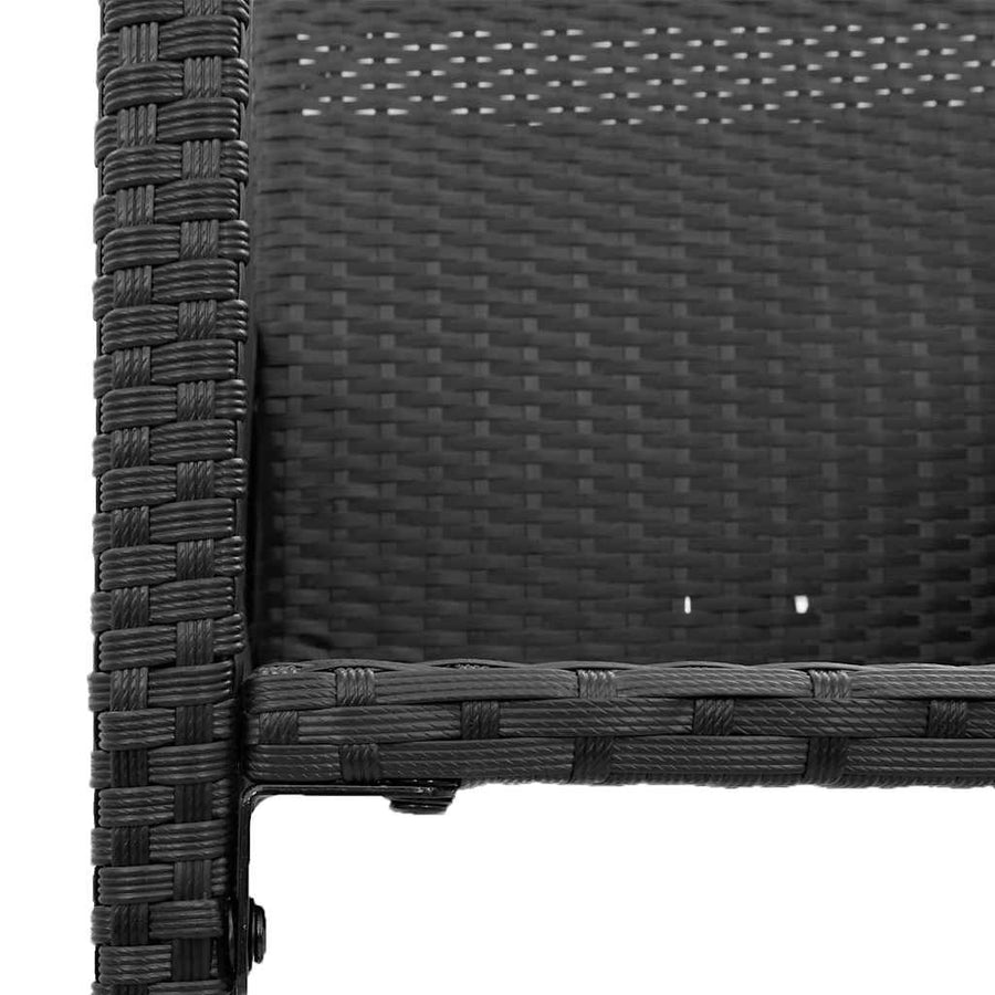 5-Delige Tuinbarset Zonder Kussens Poly Rattan Acacia 4