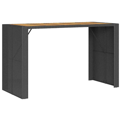 5-Delige Tuinbarset Zonder Kussens Poly Rattan Acacia 4