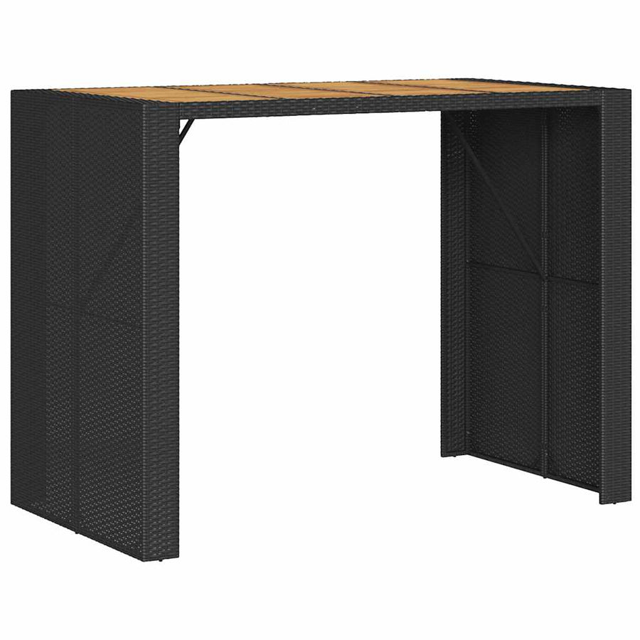 5-Delige Tuinbarset Met Kussens Poly Rattan Acacia 4