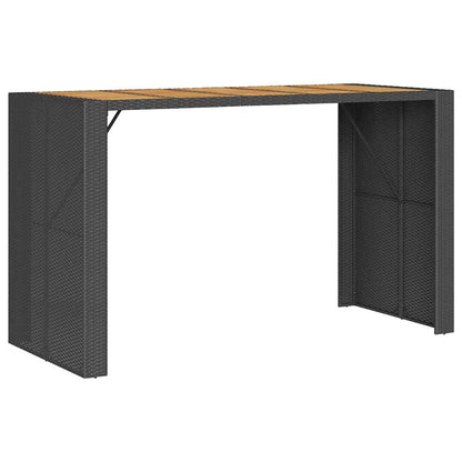 5-Delige Tuinbarset Met Kussens Poly Rattan Acacia 4