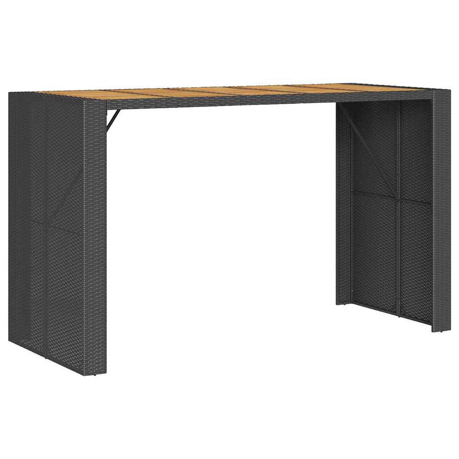 5-Delige Tuinbarset Met Kussens Poly Rattan Acacia 4