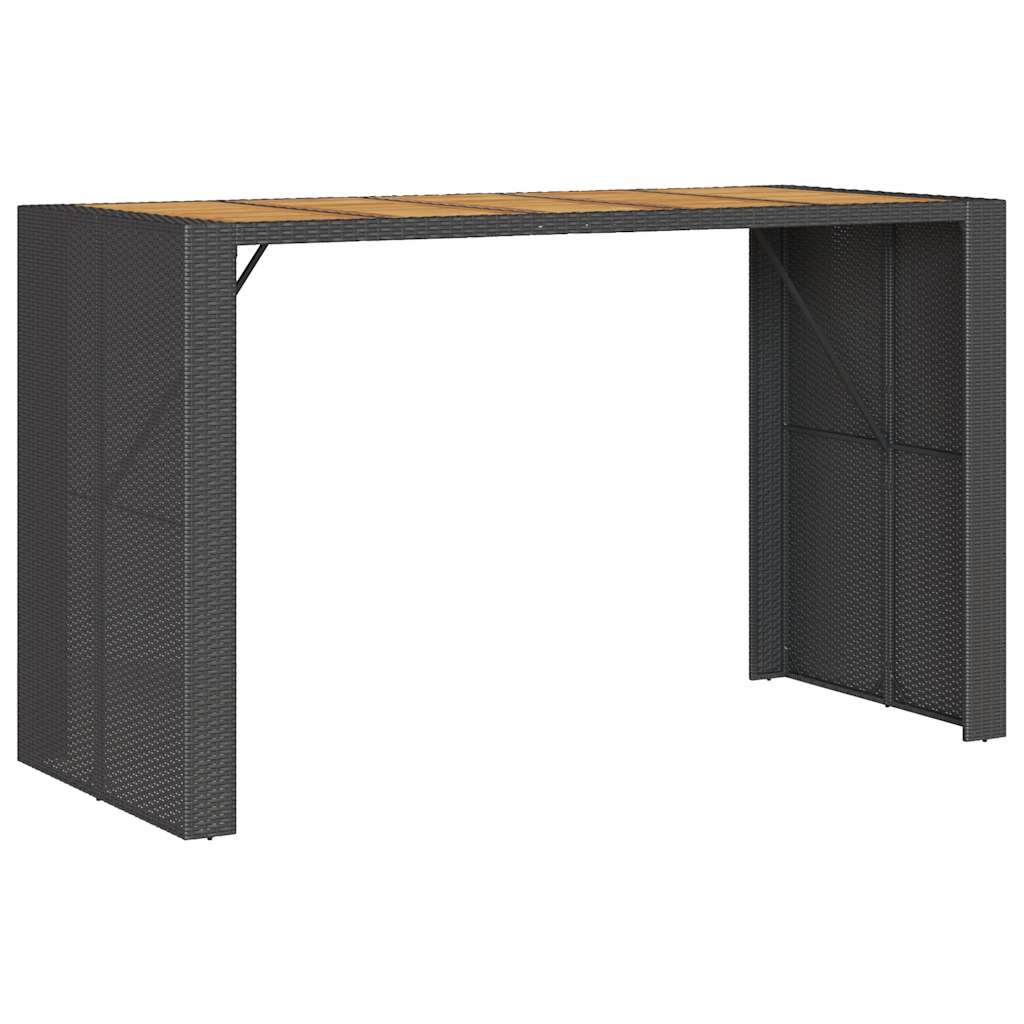 7-Delige Tuinbarset Met Kussens Poly Rattan Acacia 6