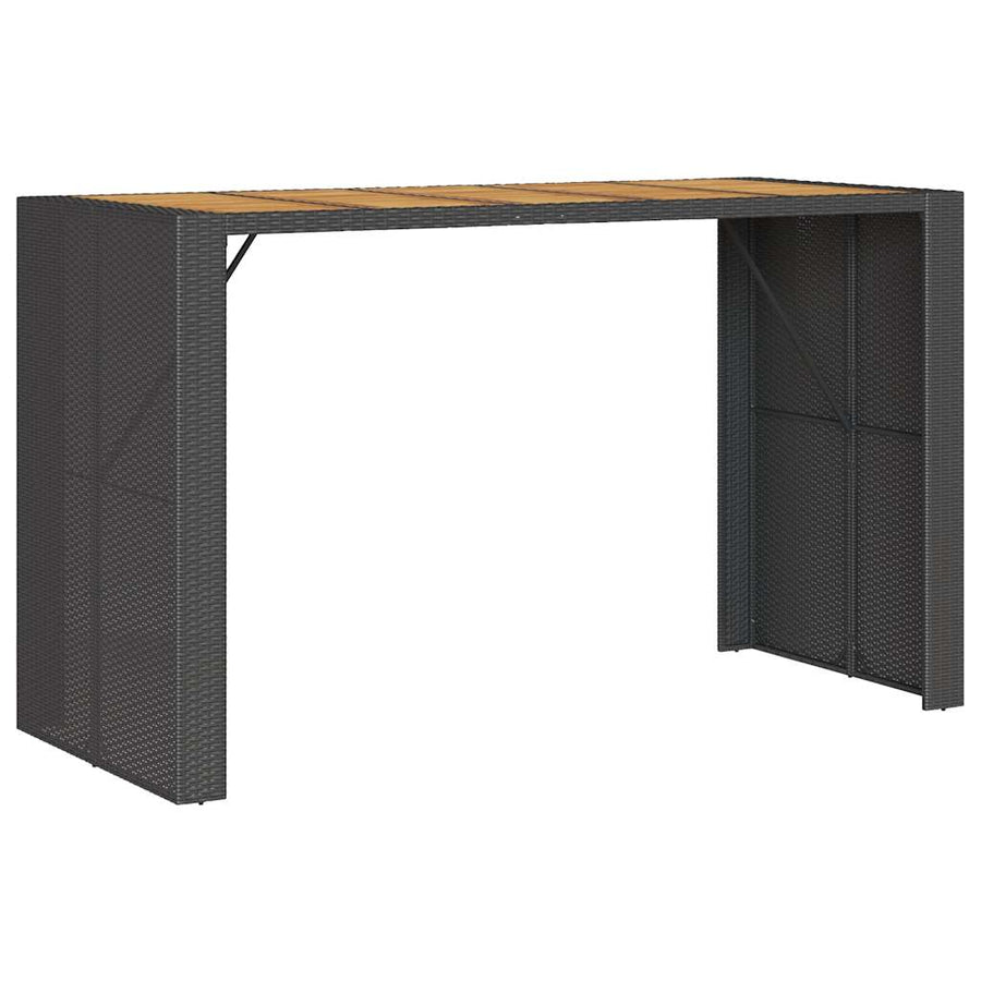 7-Delige Tuinbarset Met Kussens Poly Rattan Acacia 6