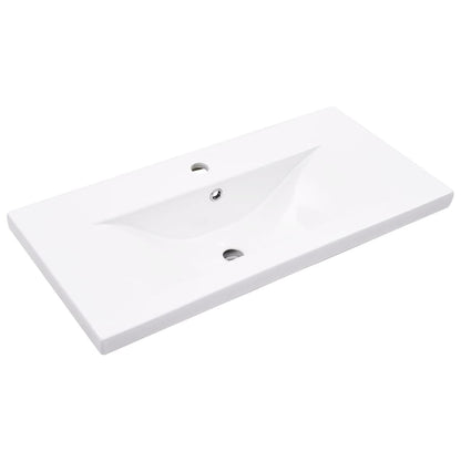 Wastafelkast ingebouwde wastafel 81x39,5x49 cm artisanaal eiken