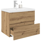 Wastafelkast 60x38.5x45 cm artisanaal eiken