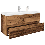 Wastafelkast 100x38,5x45 cm oud houtkleurig
