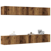 Tv-meubel set 100x30x30 cm oud hout