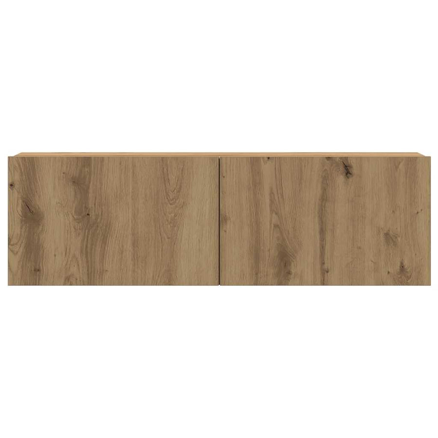 4-delige wand-tv-meubelset Artisan Oak 100x30x30 cm