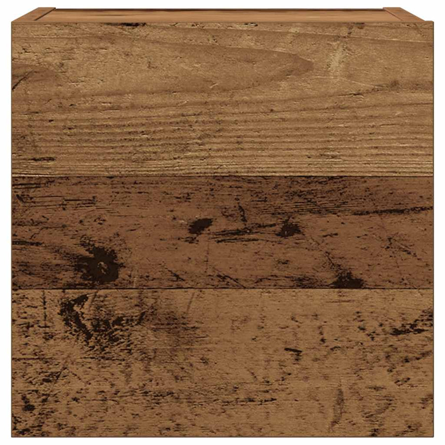 Tv-wandkasten 8 st bewerkt hout artisanaal eikenkleurig