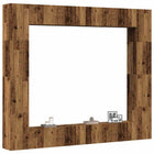 8-Piece TV Cabinet Set Wall Mounted Engineered Wood Old Wood Look