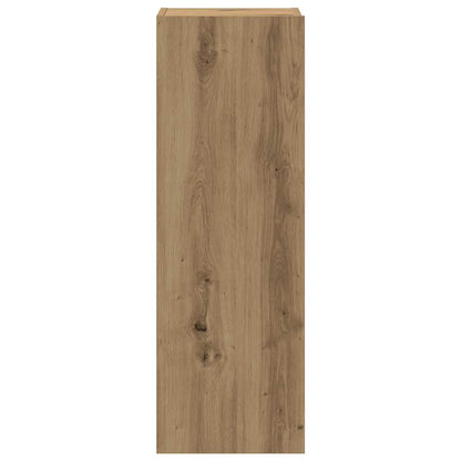 Tv-wandkasten 3 st bewerkt hout artisanaal eikenkleurig