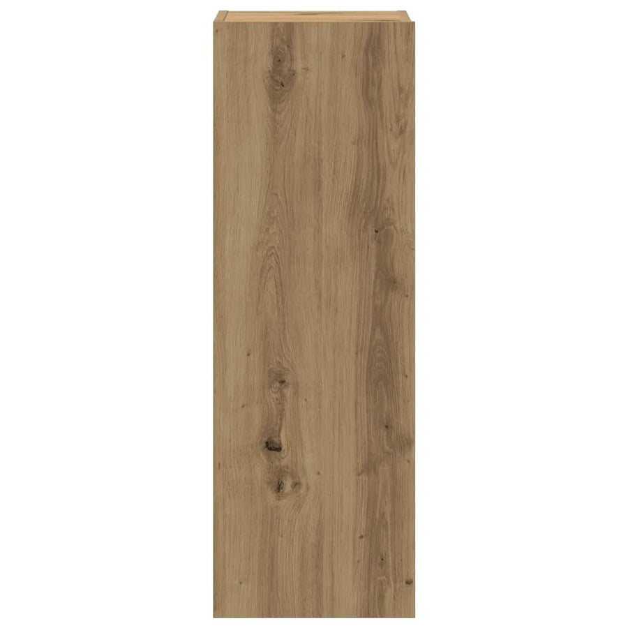 Tv-wandkasten 5 st bewerkt hout artisanaal eikenkleurig