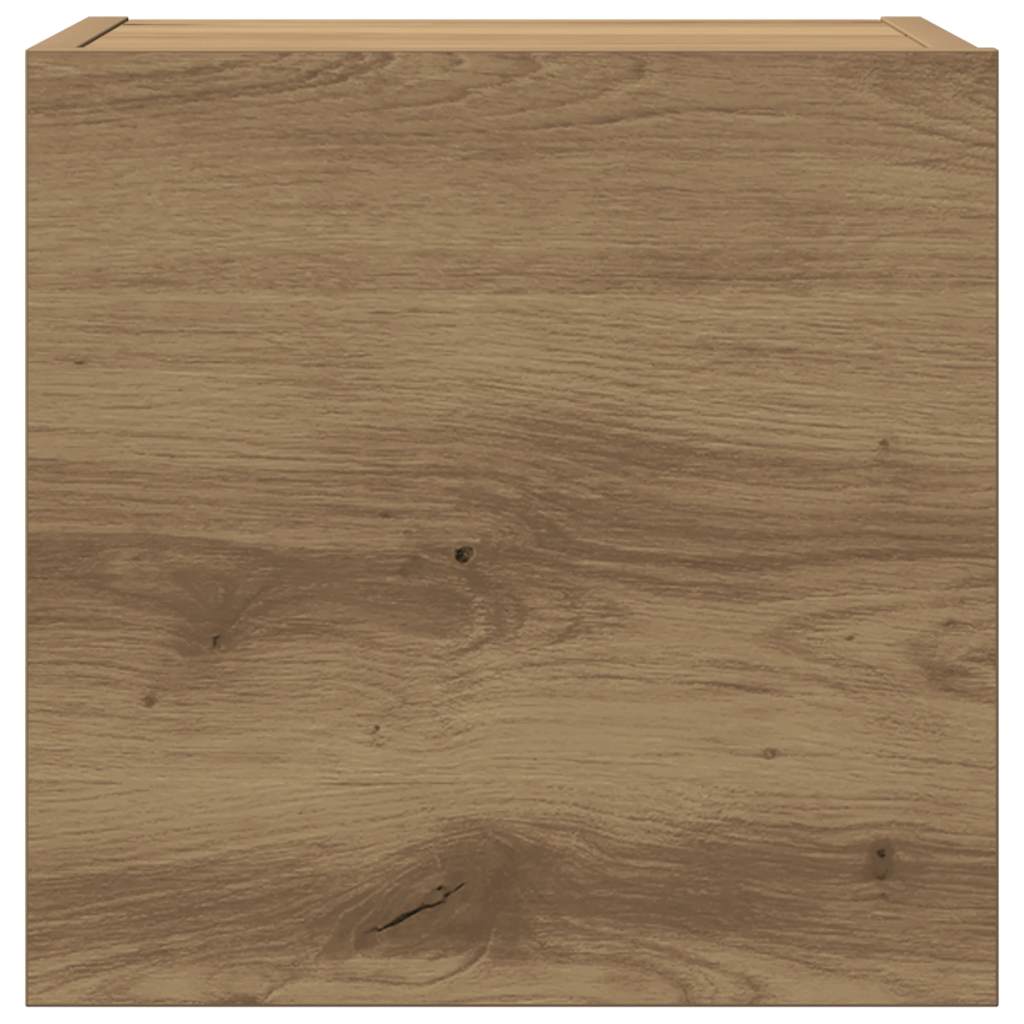 Tv-wandkasten 5 st bewerkt hout artisanaal eikenkleurig