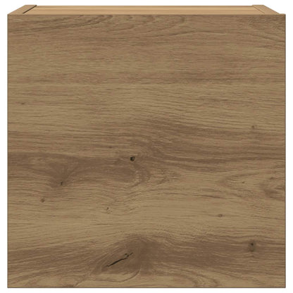 Tv-wandkasten 5 st bewerkt hout artisanaal eikenkleurig