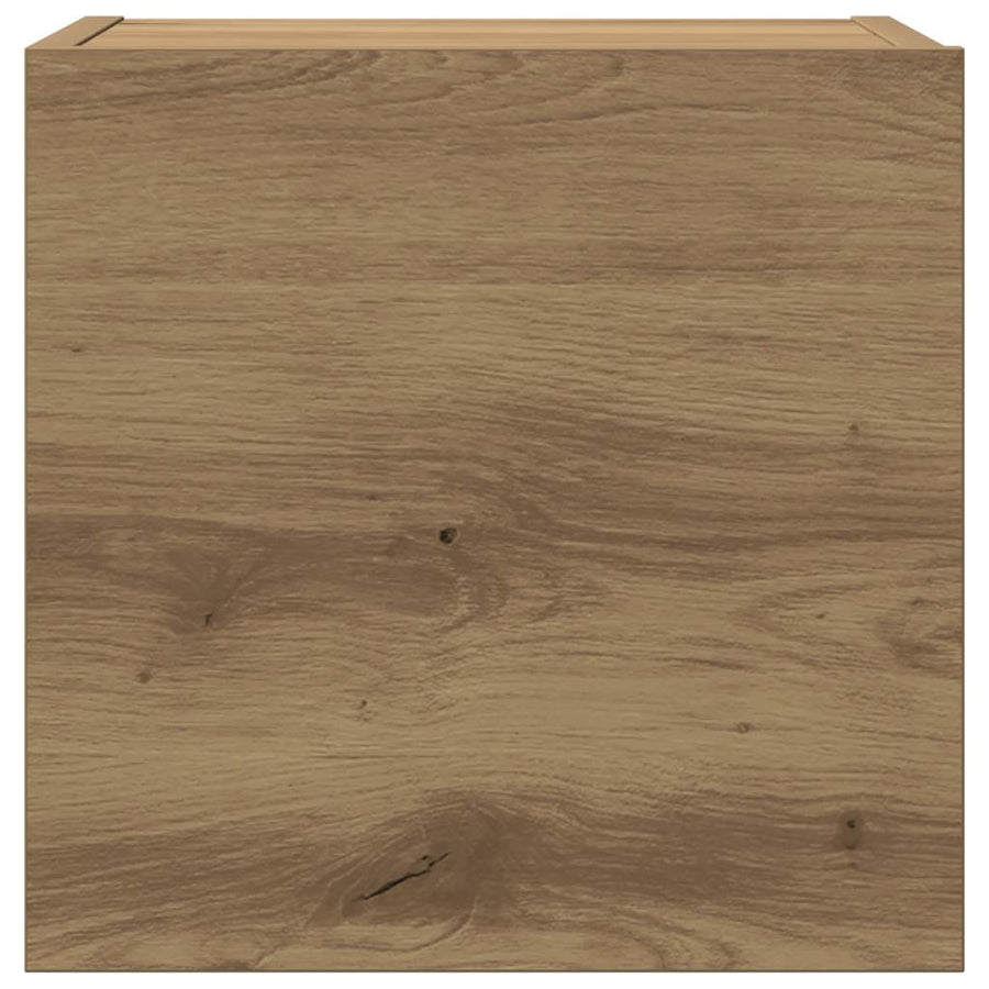 Tv-wandkasten 5 st bewerkt hout artisanaal eikenkleurig