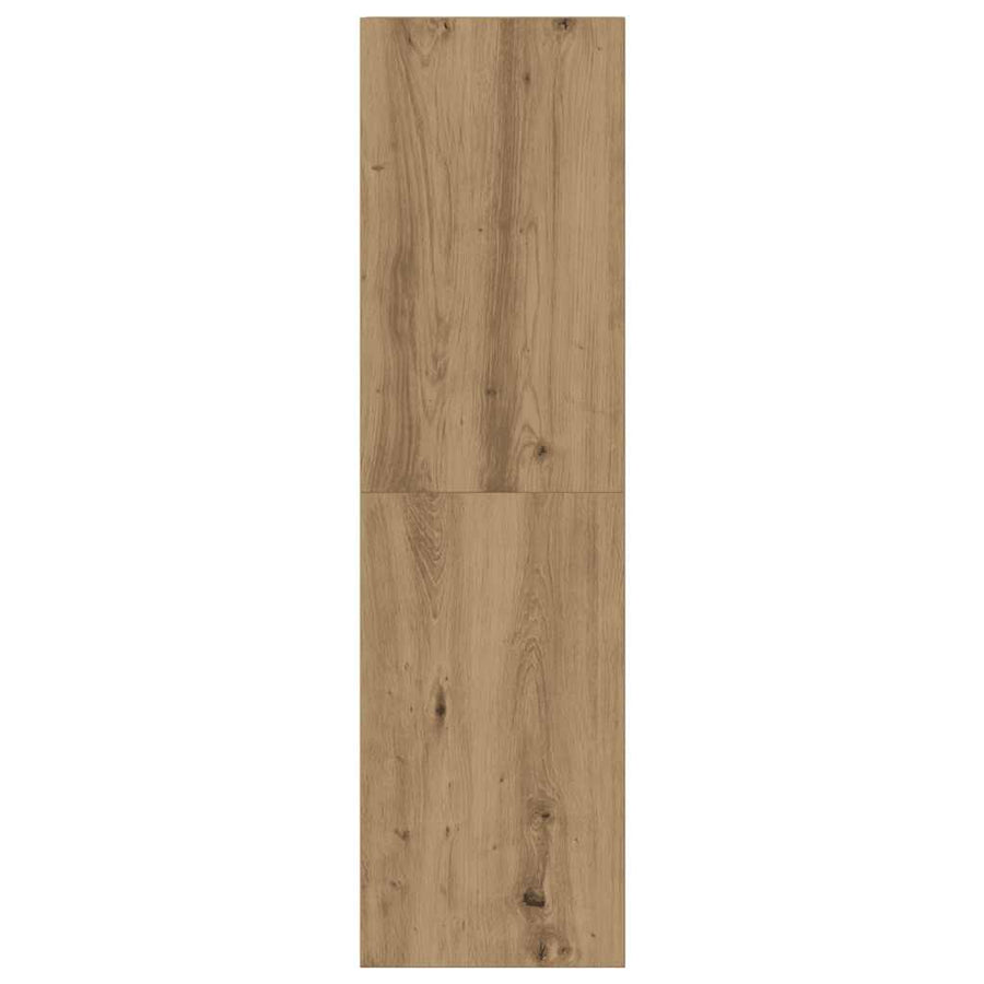 Tv-wandkasten 3 st bewerkt hout artisanaal eikenkleurig