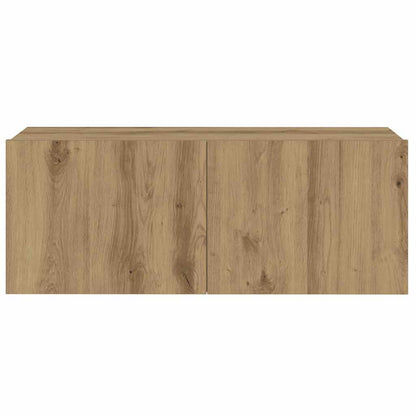 Tv-Wandkasten 6 St Bewerkt Hout 160 cm