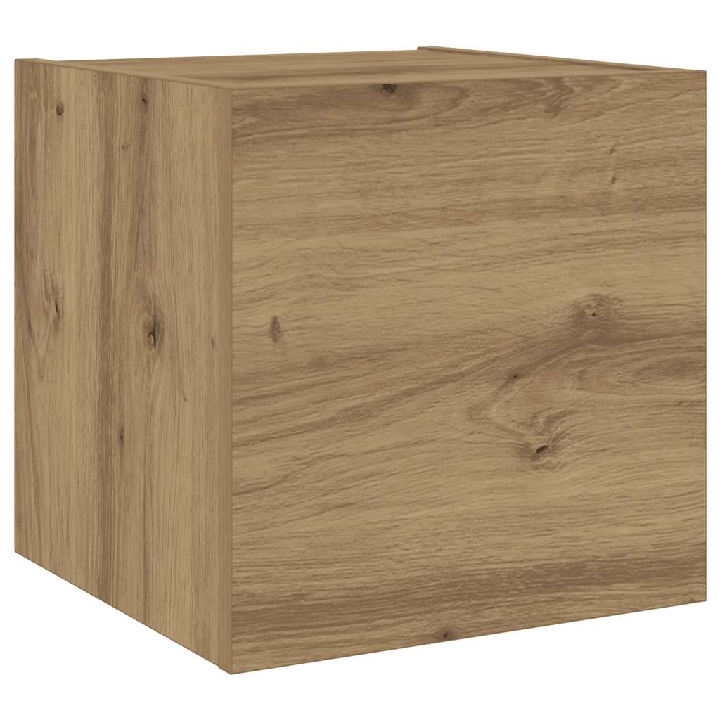 Tv-Wandkasten 6 St Bewerkt Hout 160 cm