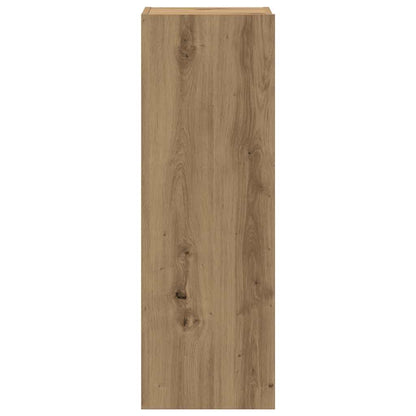 Tv-wandkasten 4 st bewerkt hout artisanaal eikenkleurig